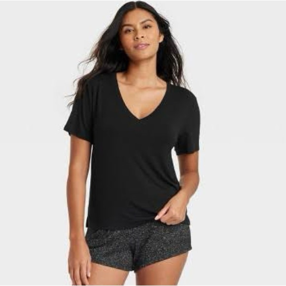 NWT Stars Above Soft Modal V-Neck Pajama Top